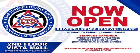 LTO DLRO Vista Mall Bataan .